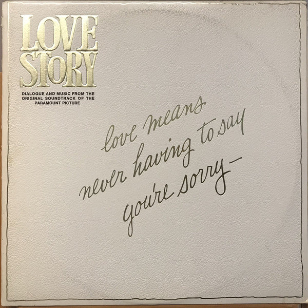 Francis Lai / Love Story - Dialogue And Music From The Original Soundtrack Of The Paramount Picture - 2LP Used