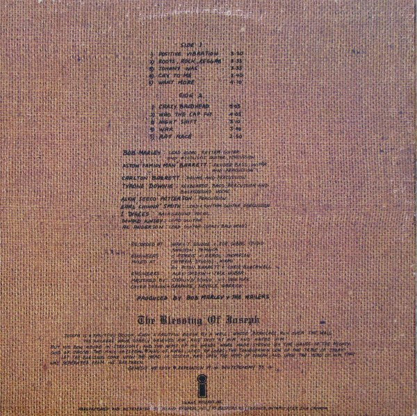 Bob Marley & The Wailers / Rastaman Vibration - LP (Occasion)