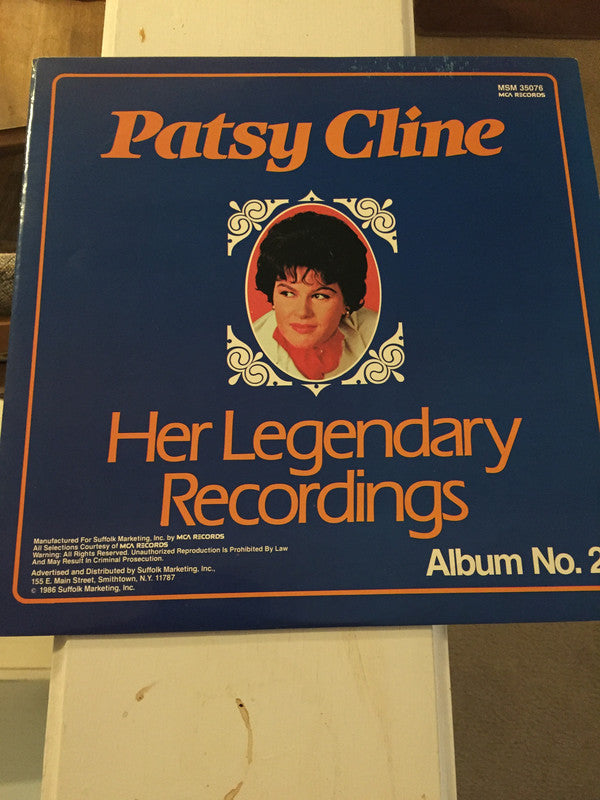 Patsy Cline / Her Legendary Recordings Album No. 2 - LP Used