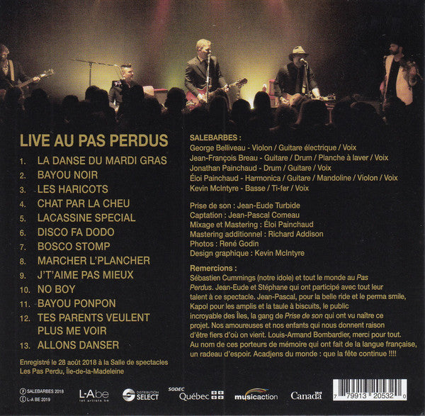 Salebarbes / Live Au Pas Perdus - CD