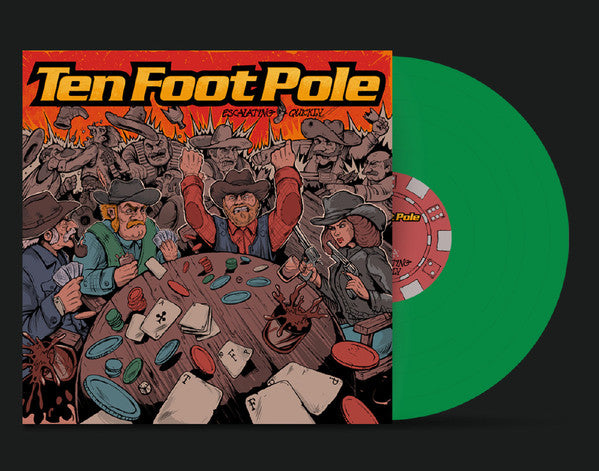 Ten Foot Pole / Escalating Quickly - LP GREEN