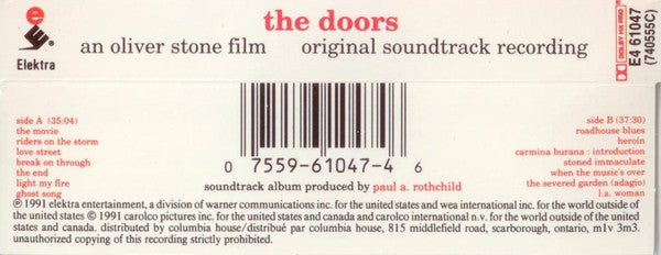 Soundtrack / The Doors - K7 (Used)