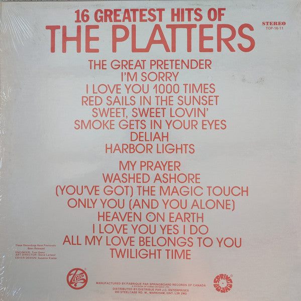 The Platters / 16 Greatest Hits - LP USED