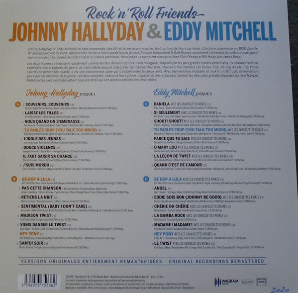 Johnny Hallyday & Eddy Mitchell / Rock"n Roll Friends - LP