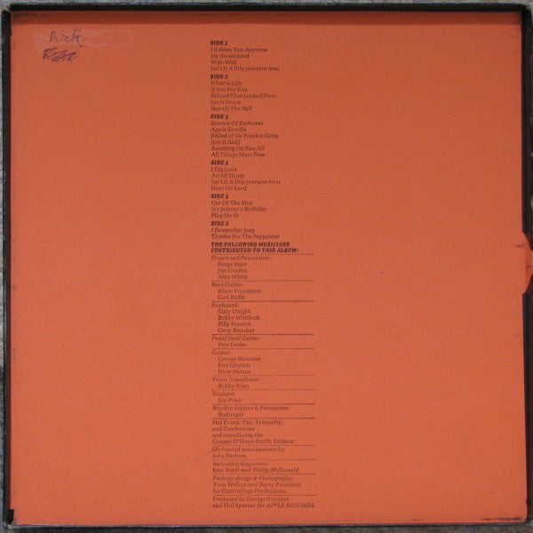 George Harrison / All Things Must Pass - 3LP Used