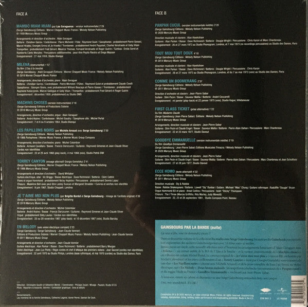 Serge Gainsbourg / En Studio Avec Serge Gainsbourg 2 - LP