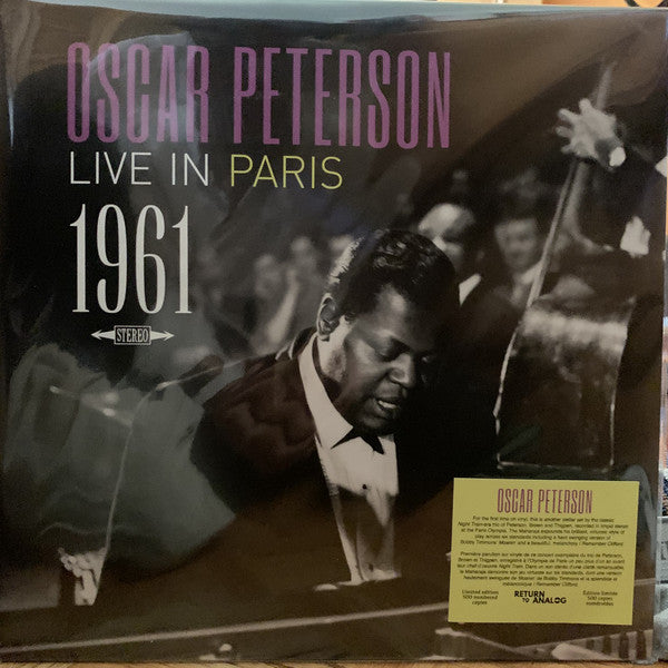 The Oscar Peterson Trio / Oscar Peterson Live In Paris 1961 - LP clear