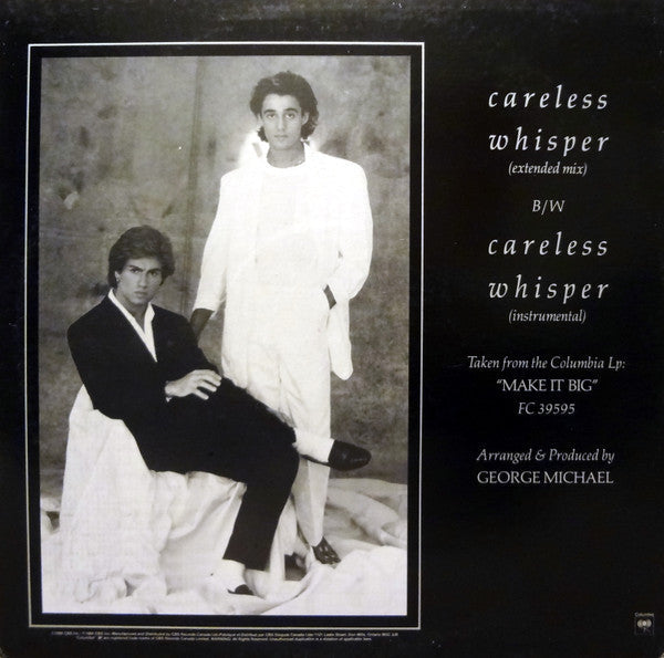 Wham! Featuring George Michael / Careless Whisper - LP Used