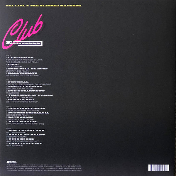 Dua Lipa & The Blessed Madonna / Club Future Nostalgia - 2LP
