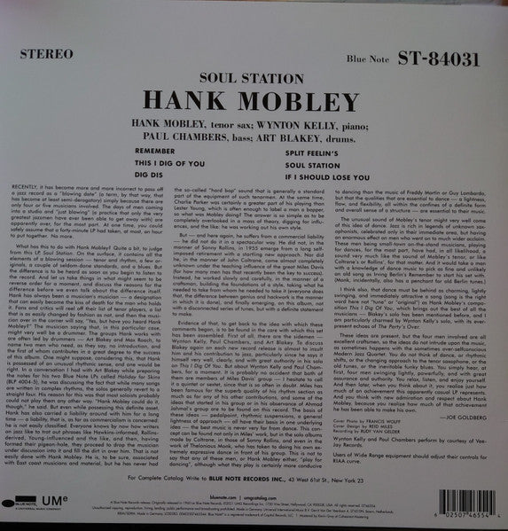 Hank Mobley / Soul Station - LP