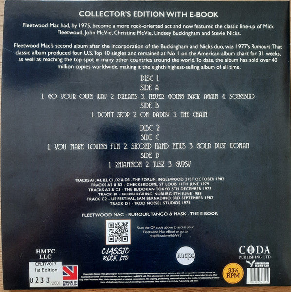 Fleetwood Mac / Rumours In Concert - LP 10'' COULEUR