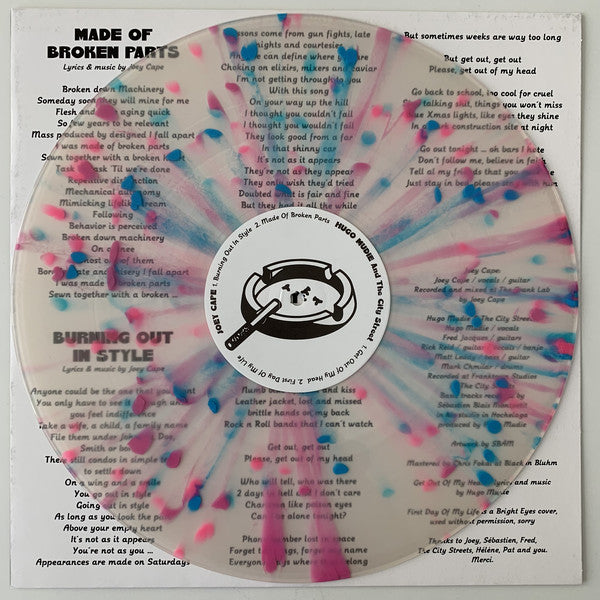 Joey Cape - Hugo Mudie And The City Streets / Joey Cape - Hugo Mudie And The City Streets - LP splatter
