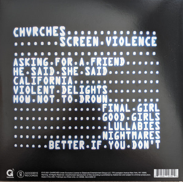 Chvrches / Screen Violence - LP RED