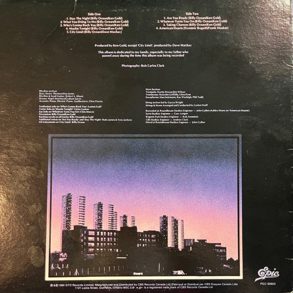 Billy Ocean / City Limit - LP USED