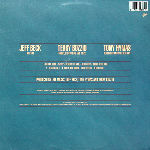 Jeff Beck, Terry Bozzio, Tony Hymas / Jeff Beck's Guitar Shop - LP Used