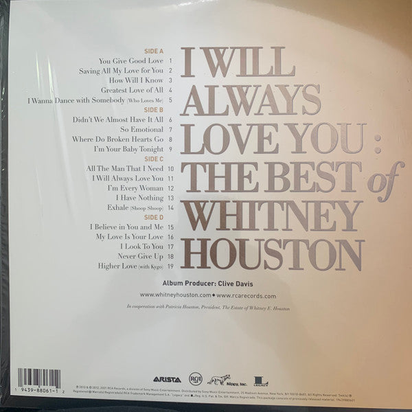 Whitney Houston / I Will Always Love You: The Best Of Whitney Houston - 2LP VIOLET FONCÉ