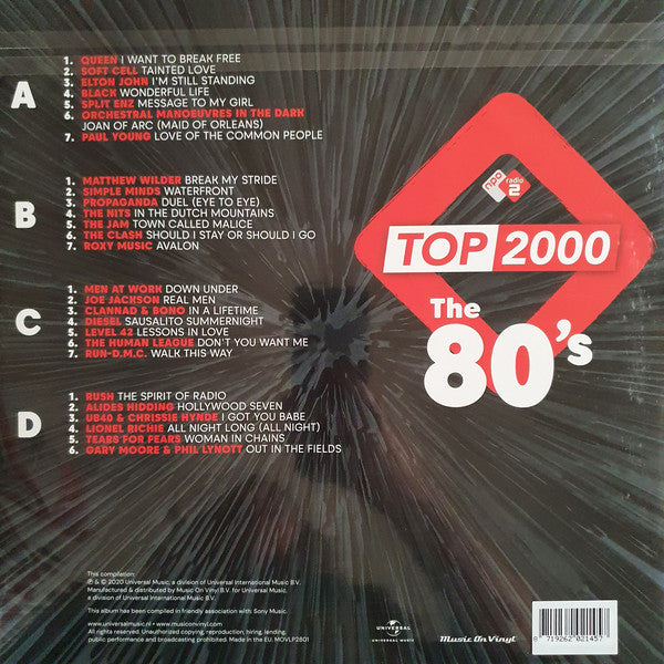 Various / Top 2000: The 80's - LP