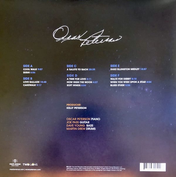 Oscar Peterson / A Time For Love: The Oscar Peterson Quartet - Live In Helsinki, 1987 - 3LP BLUE