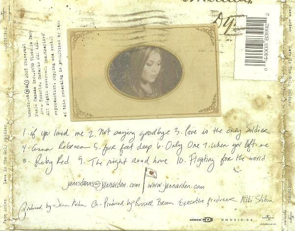 Jann Arden / Love Is the Only Soldier - CD (Used)