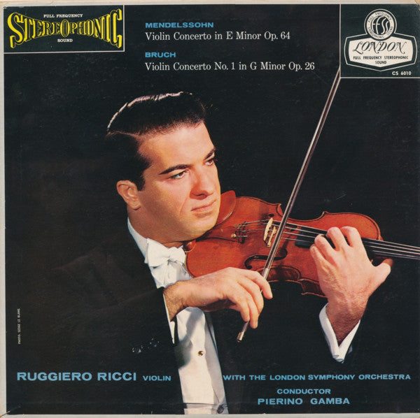 Mendelssohn* And Bruch* - Ricci*, London Symphony Orchestra*, Gamba* / Violin Concertos - LP (used)