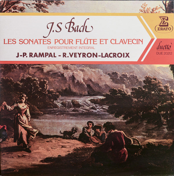 J.S Bach – J-P. Rampal - R. Veyron-Lacroix / Les Sonates Pour Flûte Et Clavecin - LP Used