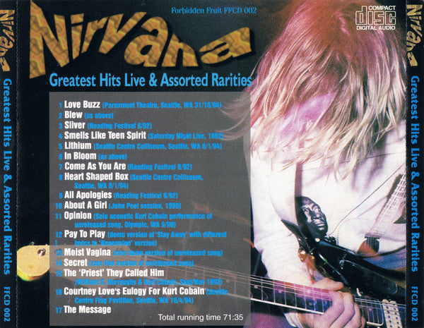 Nirvana / Greatest Hits Live & Assorted Rarities - CD (Used)