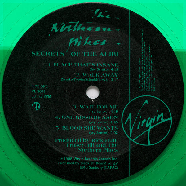 The Northern Pikes / Secrets Of The Alibi - LP Used green