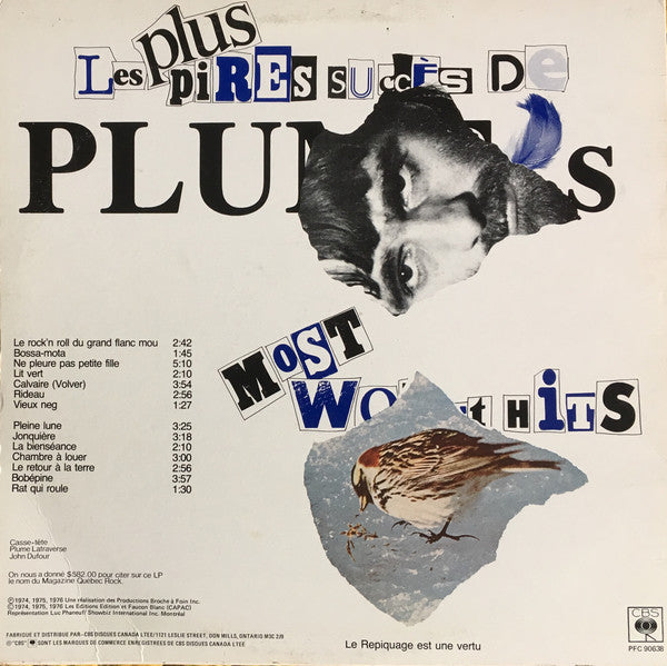 Plume Latraverse / Les Plus Pires Succès De Plume, Plume's Most Worst Hits - LP Used