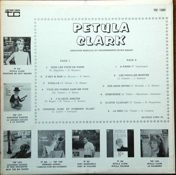 Petula Clark / À Paris - LP Used