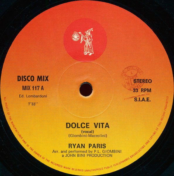 Ryan Paris / Dolce Vita - LP 12'' Used