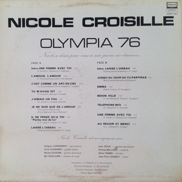 Nicole Croisille / Olympia 76 - LP Used