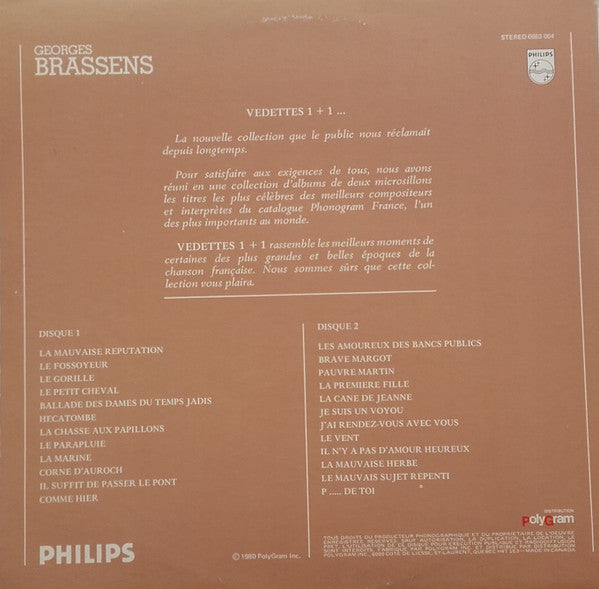 Georges Brassens / Vedettes 1+1 - LP USED