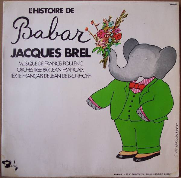 Jacques Brel / L'Histoire De Babar - LP Used