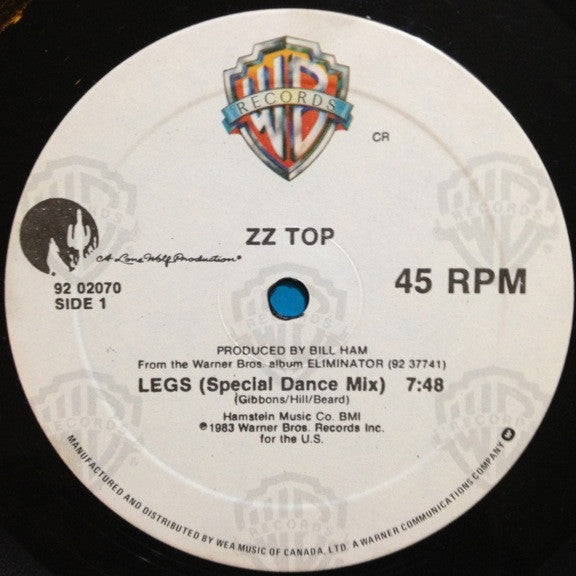 ZZ Top / Legs - LP Used 12''