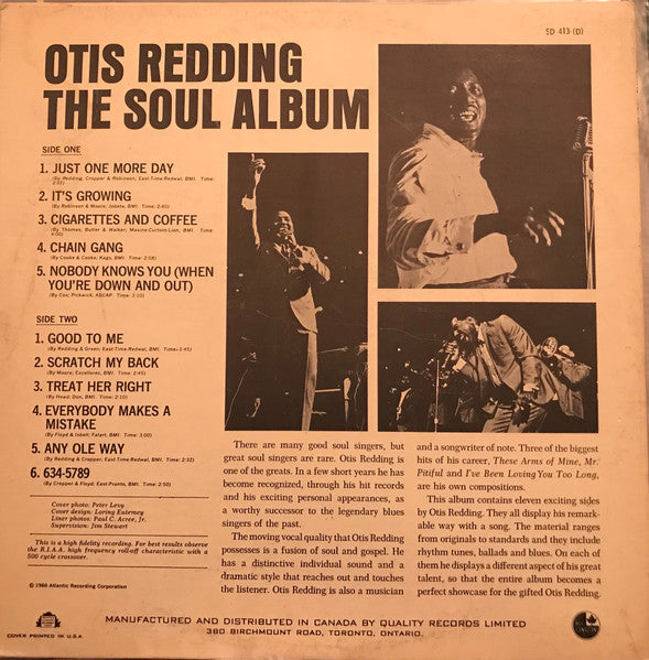 Otis Redding / The Soul Album - LP (Usagé)