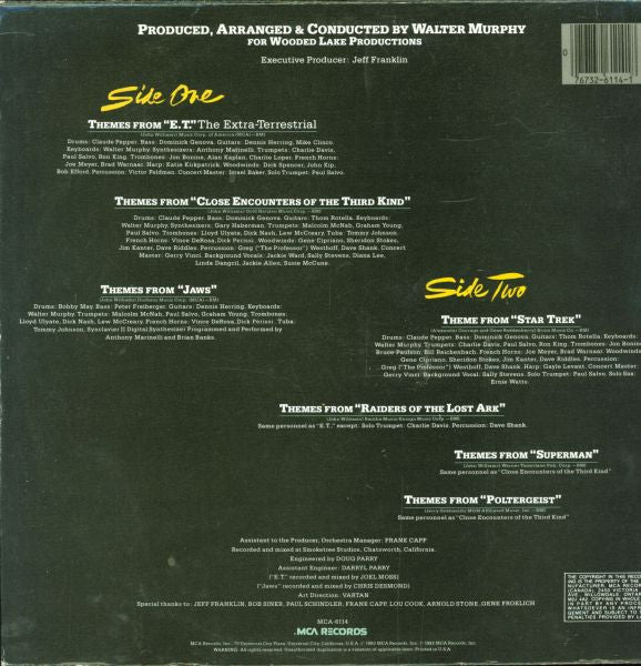 Walter Murphy / Themes From "E.T." The Extra-Terrestrial And More - LP USED