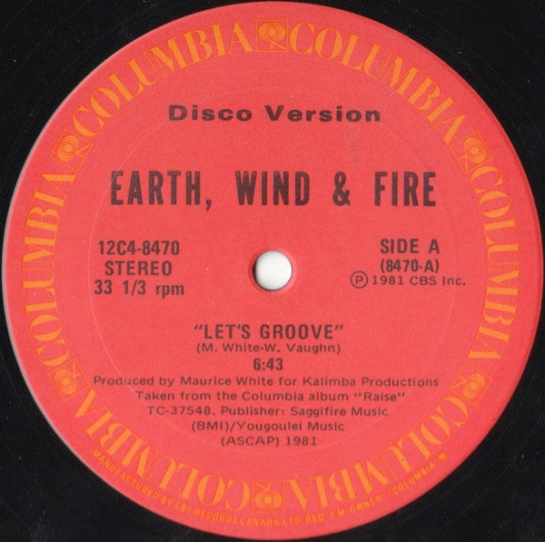 Earth, Wind & Fire / Let's Groove, Fantasy (Disco Version) - LP 12'' Used