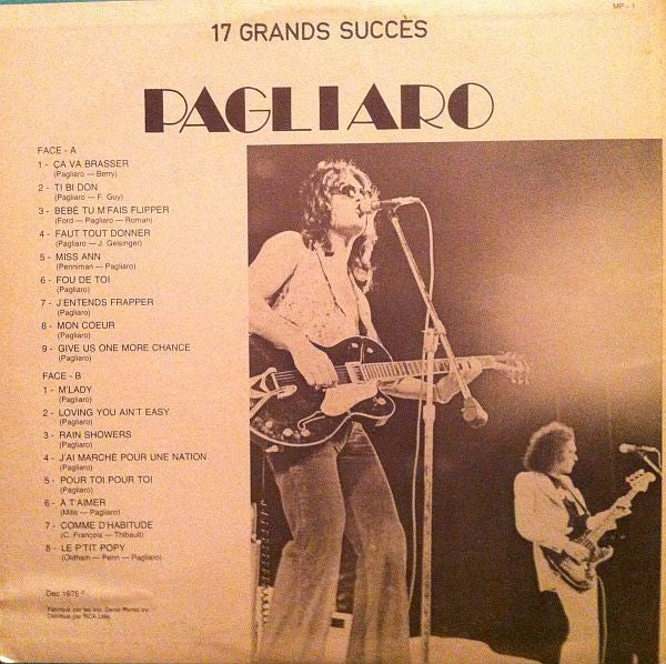 Michel Pagliaro / 17 Grands Succes - LP Used