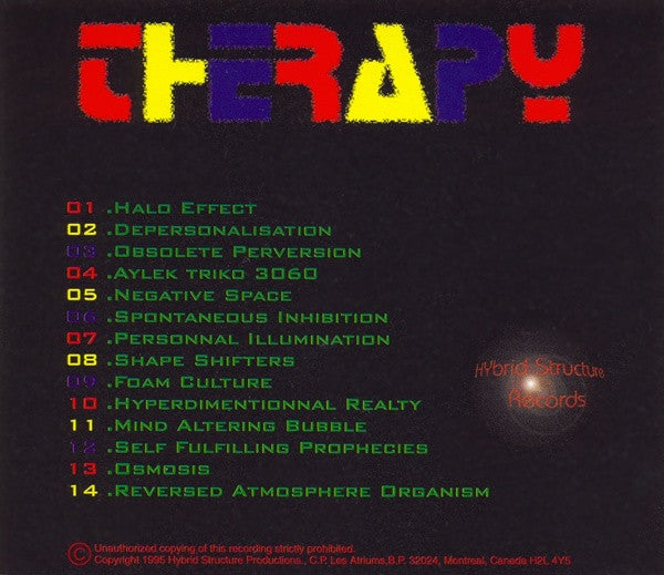 Synthesthesia / Therapy - CD (Used)