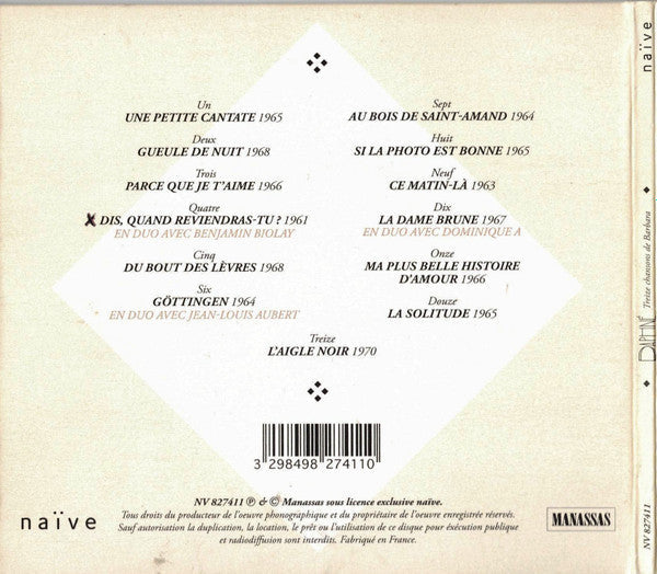 Daphnée / 13 chansons de Barbara - CD