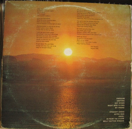 Jimi Hendrix / The Cry Of Love - LP Used