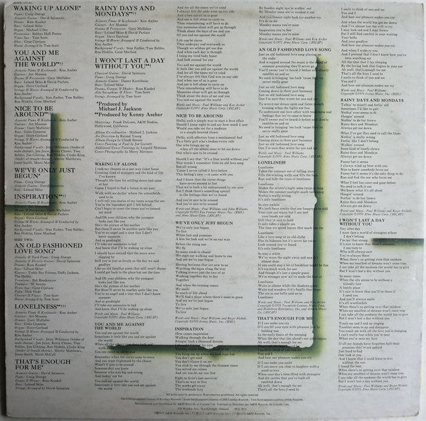 Paul Williams / The Best Of Paul Williams - LP USED