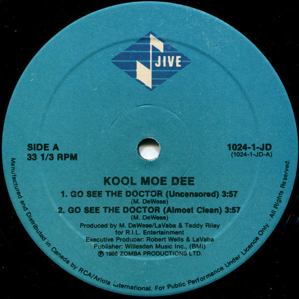 Kool Moe Dee / Go See The Doctor - LP Used 12''