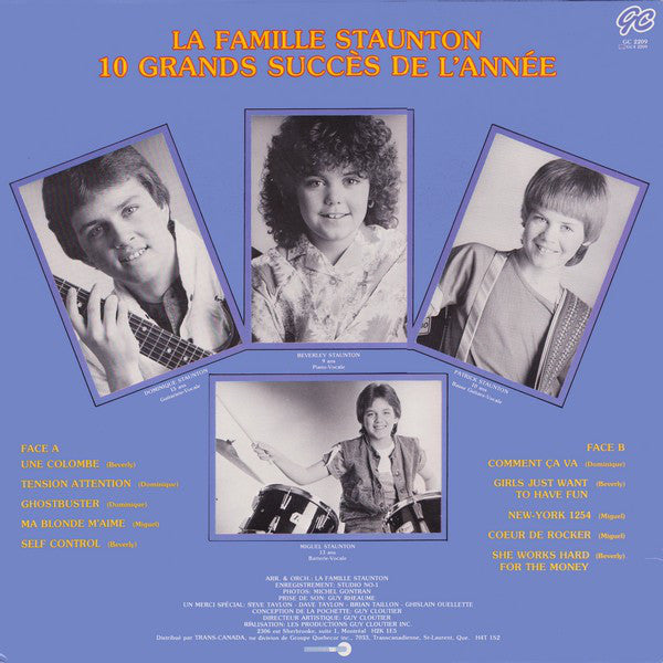 La Famille Staunton / 10 Grands Succès De L'Année - LP Used