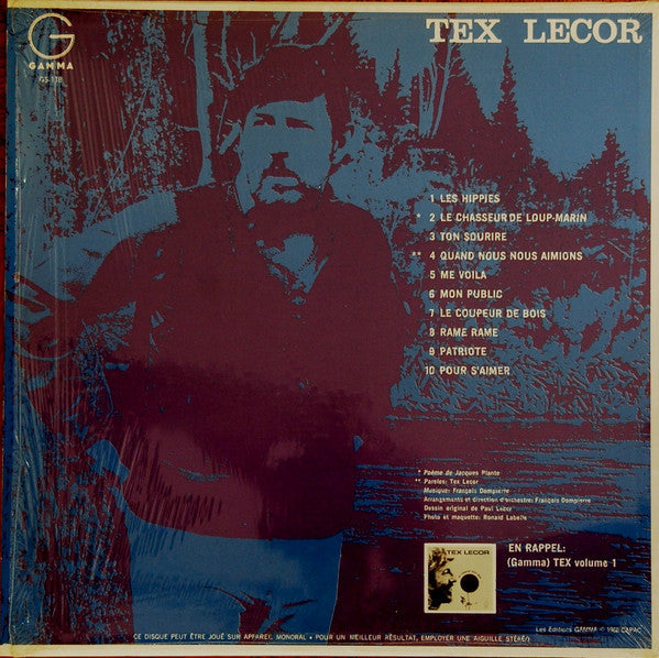 Tex Lecor / Le Québecois Tex Lecor - LP USED