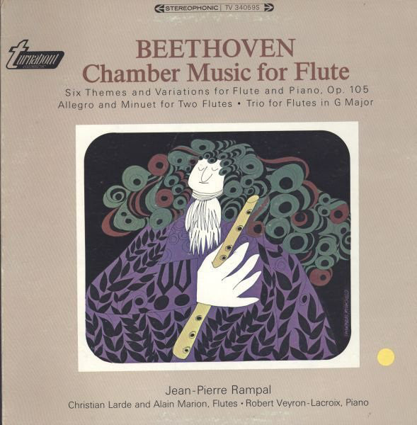 Beethoven* - Jean-Pierre Rampal / Chamber Music For Flute - LP (used)