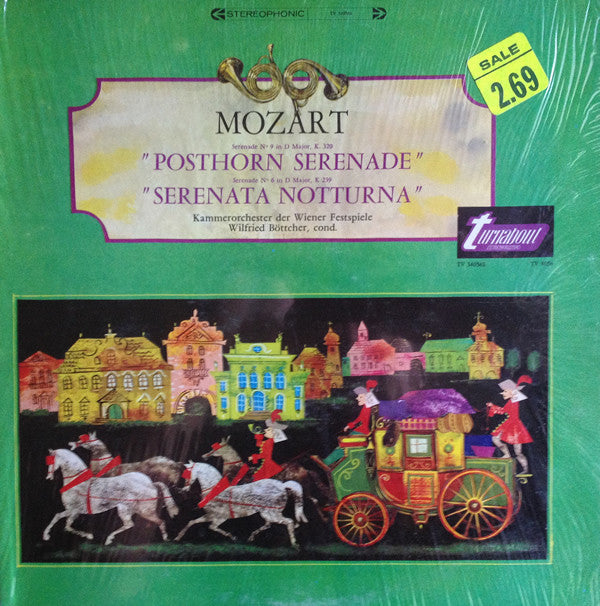 Mozart* - Kammerorchester Der Wiener Festspiele / Wilfried Böttcher* / "Posthorn Serenade" No. 9 In D Major, K. 320 - "Serenata Notturna" No. 6 In D Major, K. 239 - LP (used)