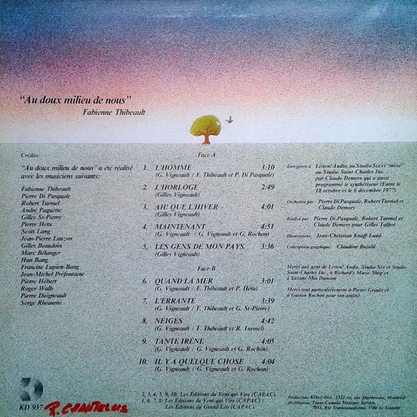 Fabienne Thibeault / Gilles Vigneault: Au Doux Milieu De Nous - LP USED