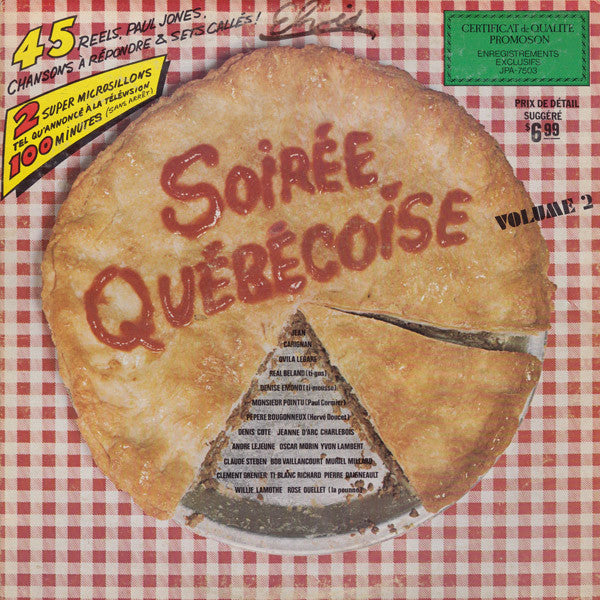 Various / Soirée Québécoise (Volume 2) -- 2LP Used