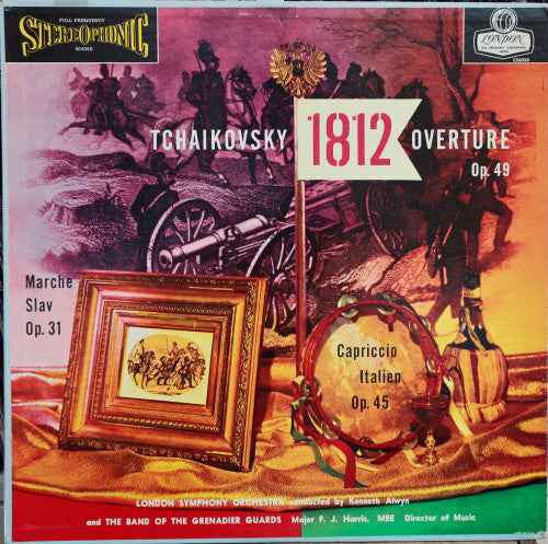 Tchaikovsky, Kenneth Alwyn, The London Symphony Orchestra / 1812 Overture · Capriccio Italien · Marche Slave - LP (used)